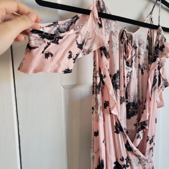 Floral Midi Wrap Dress / Small / Wedding Guest - Picture 3 of 5